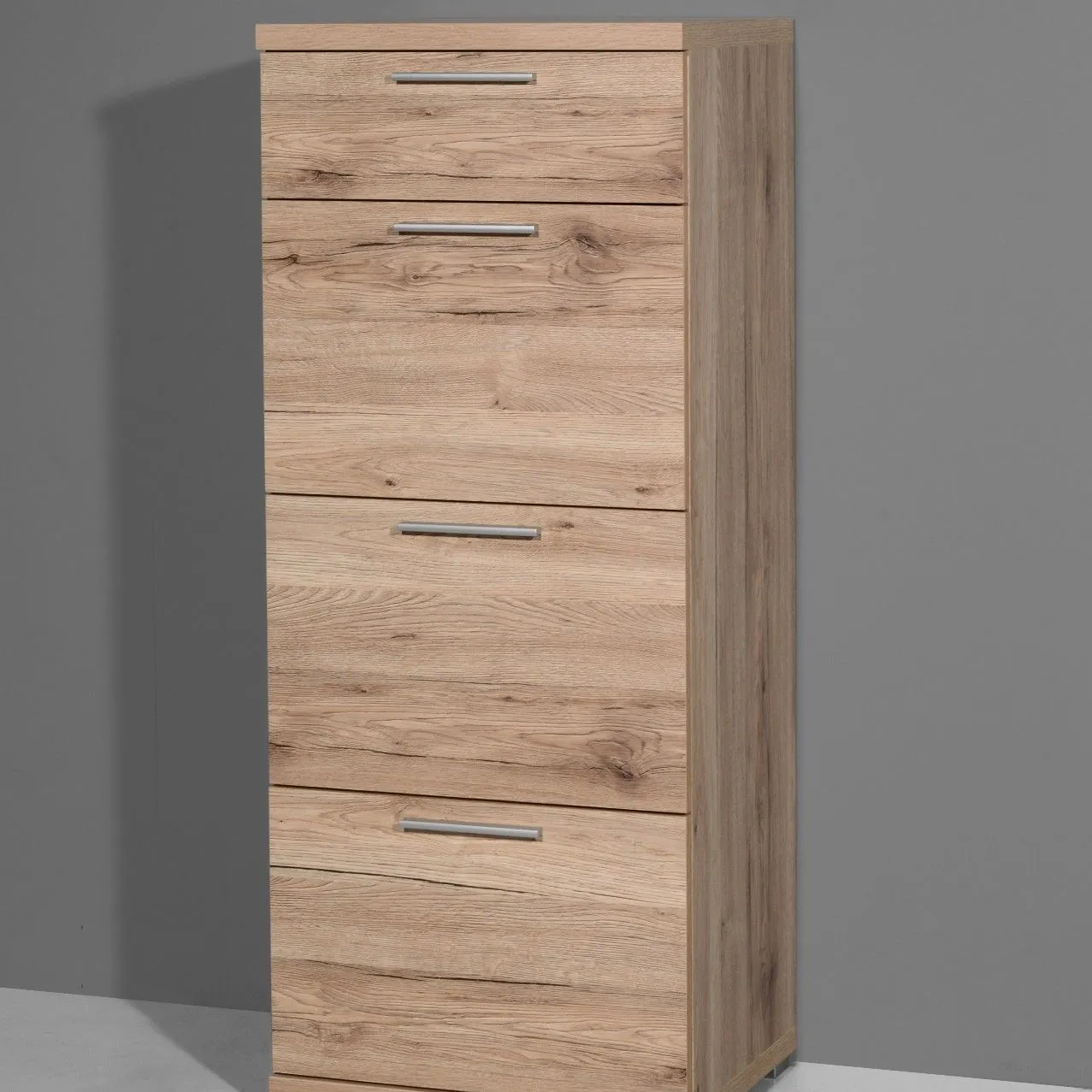 Chiffonnier Tosun 84cm avec 4 tiroirs - chêne