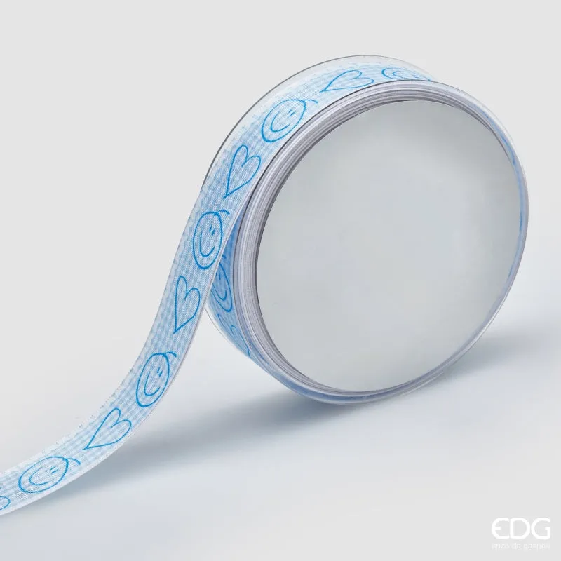 EDG Enzo De Gasperi Ribbon Children's Motif H 2.5 Cm L 20 Mt Blue