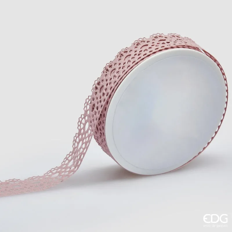 EDG Enzo De Gasperi Embroidery Ribbon H 2.5 Cm L 10 Mt Pink