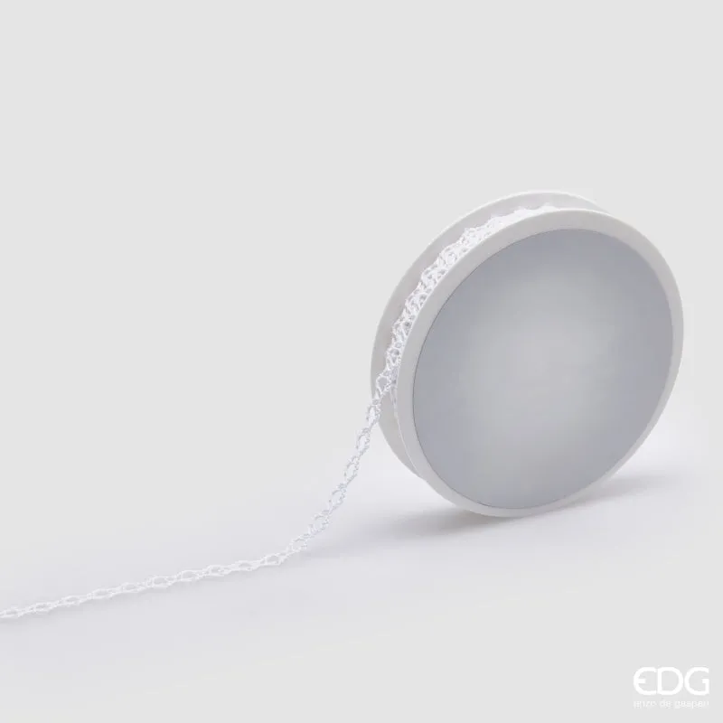 EDG Enzo De Gasperi Lace Ribbon H 0.5 Cm L 10 Mt White