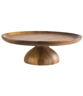 Présentoir à pâtisserie acacia Ø 240 mm 80 mm Acacia Aps