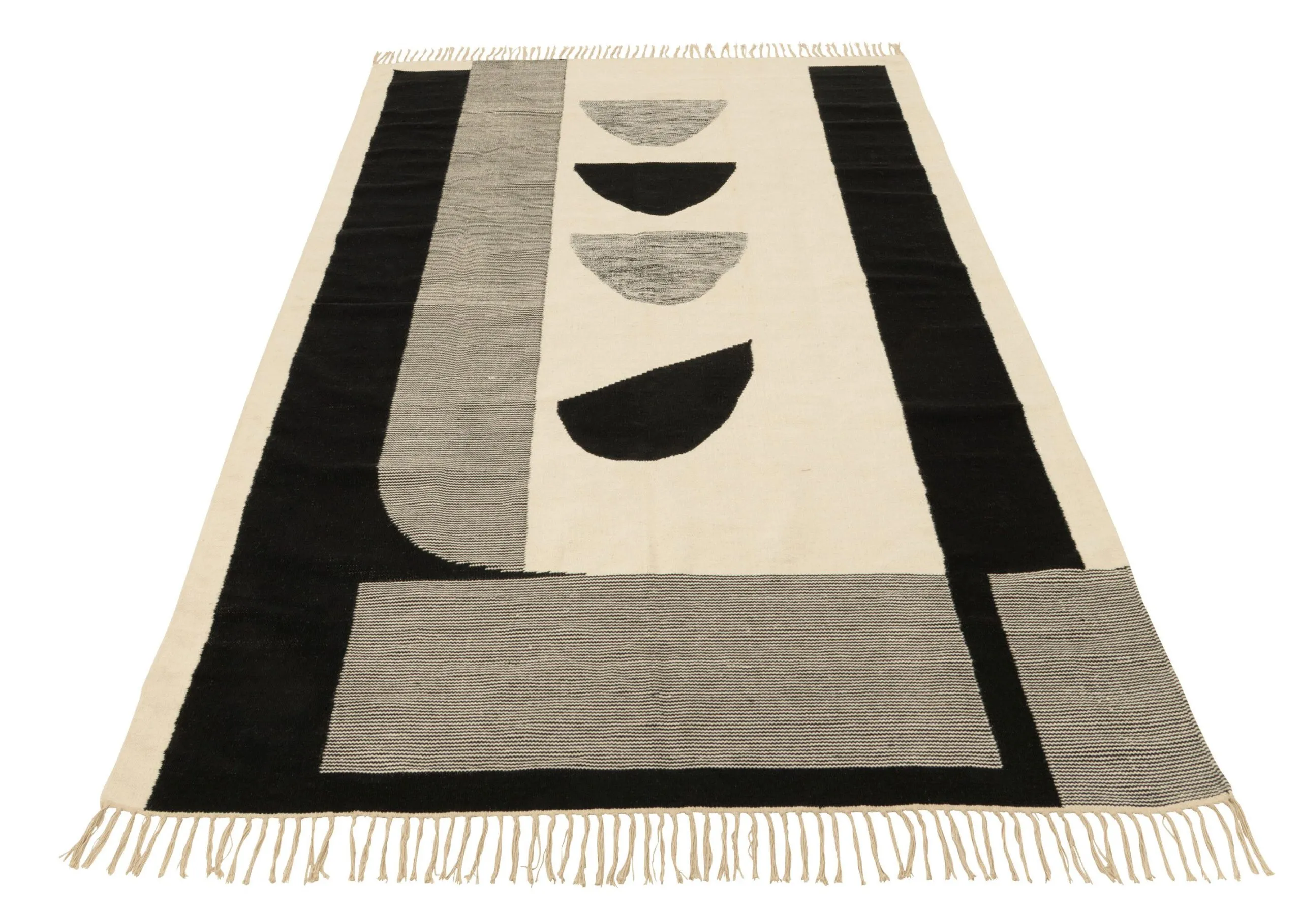 Tapis tokyo poly blanc/noir