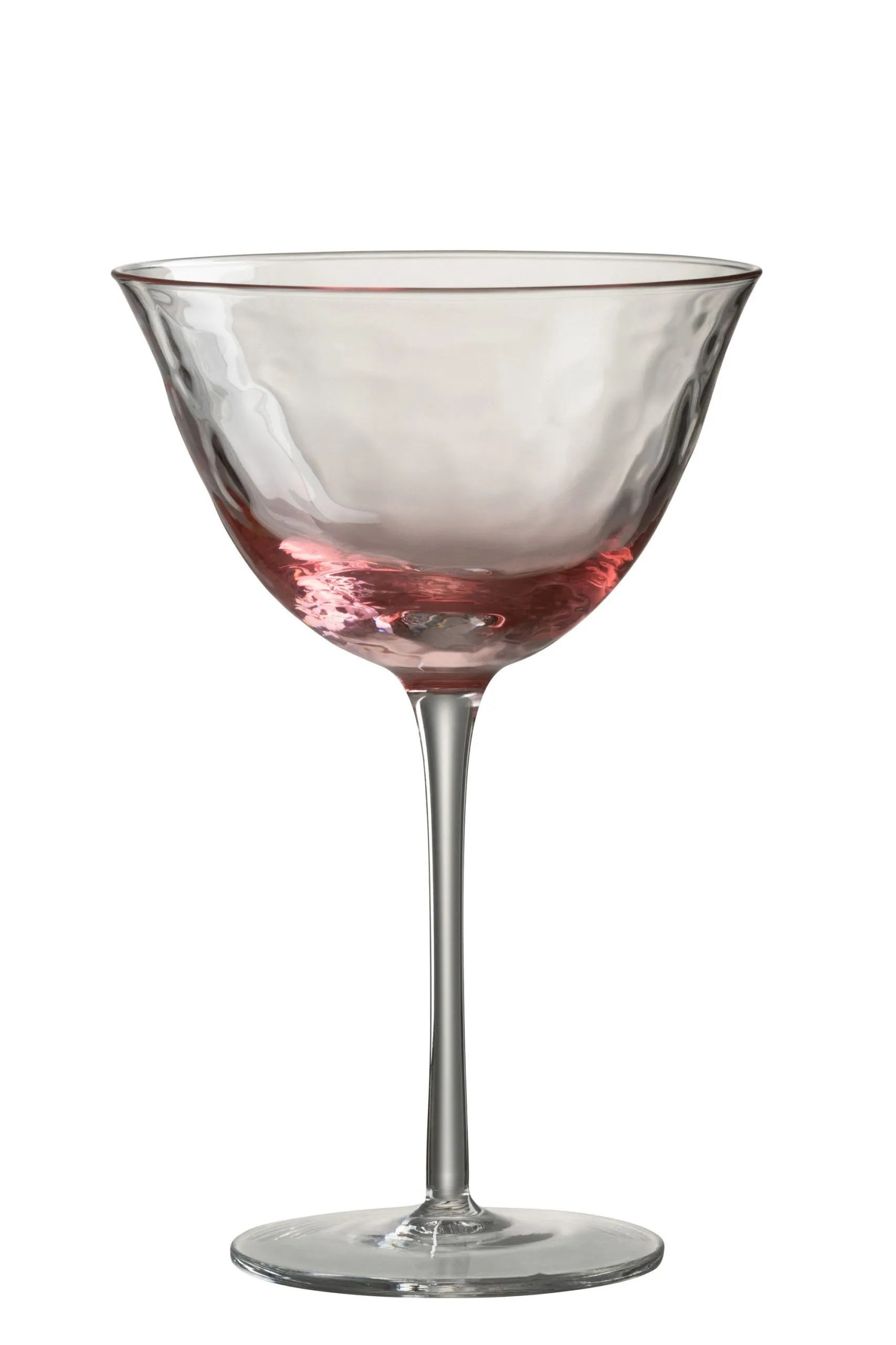 Verre a cocktail irregulier verre rose