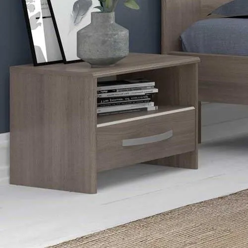 Table de chevet Evo avec tiroir - noyer