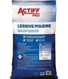 Lessive poudre tous textiles 20kg