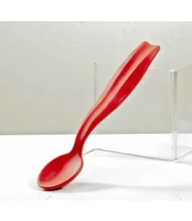 Cuillère rouge silicone 19,3x4 cm Ergo 3d Saint Romain
