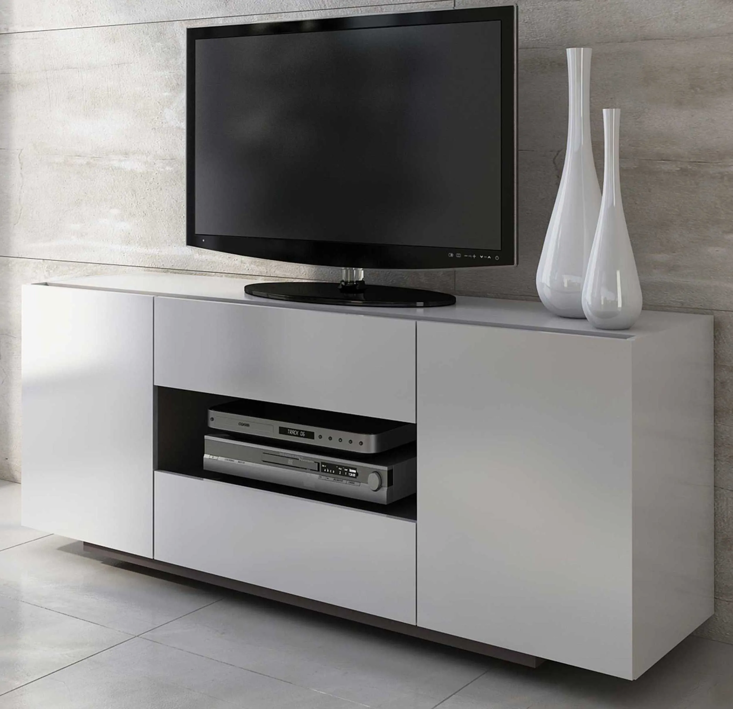 Bahut / Meuble tv Ivo 160cm - blanc
