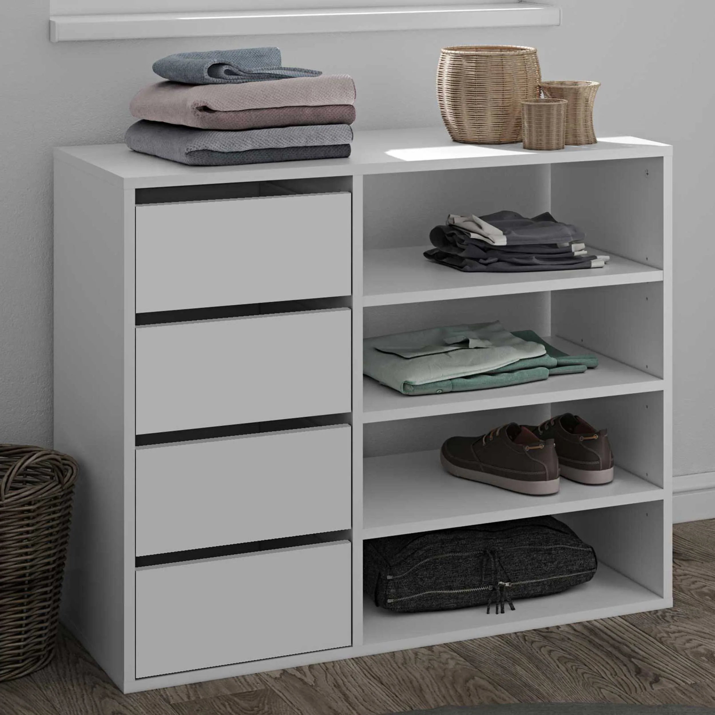 Armoire à chaussures Liverpool - blanc