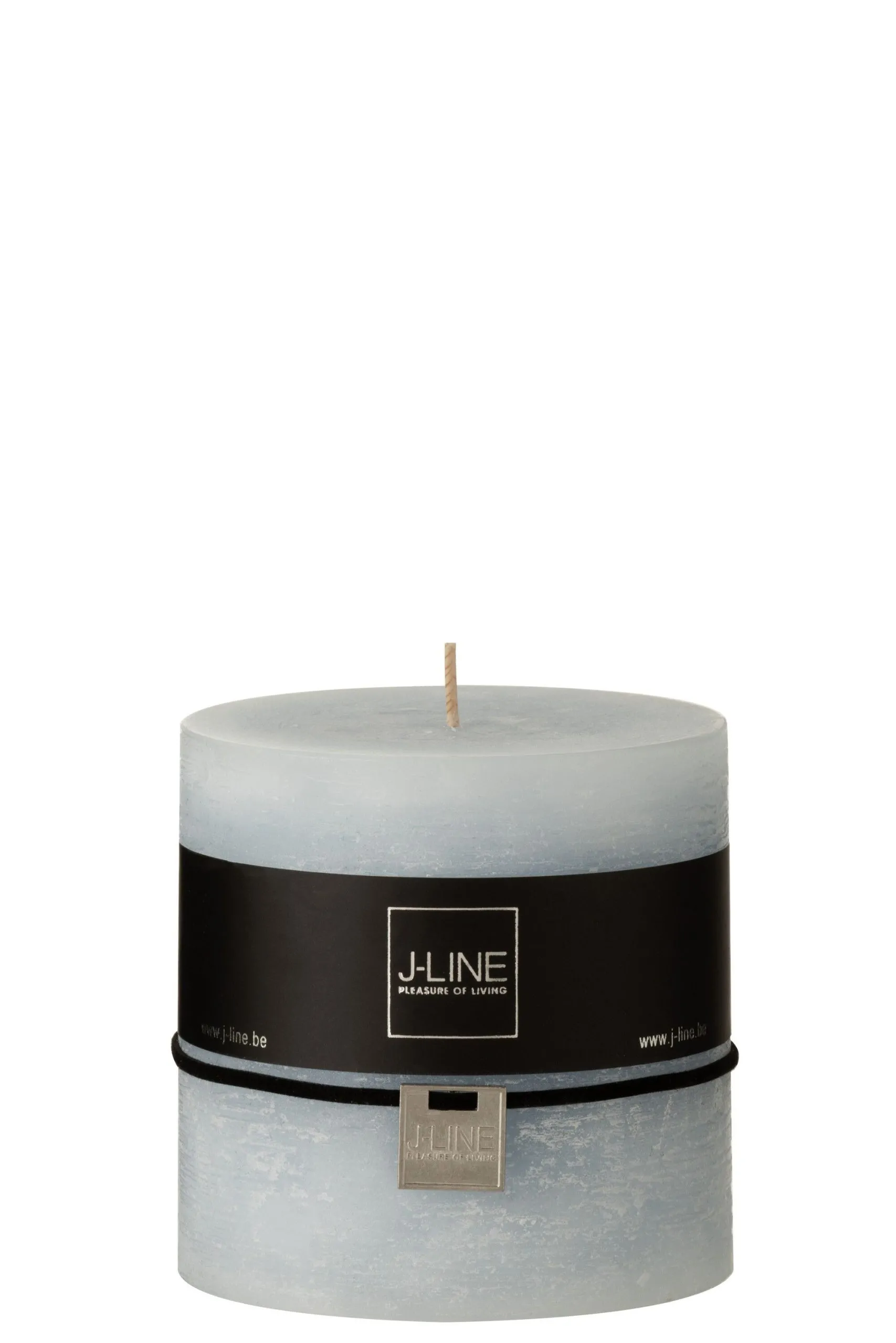 Bougie cylindrique bleu clair -64h