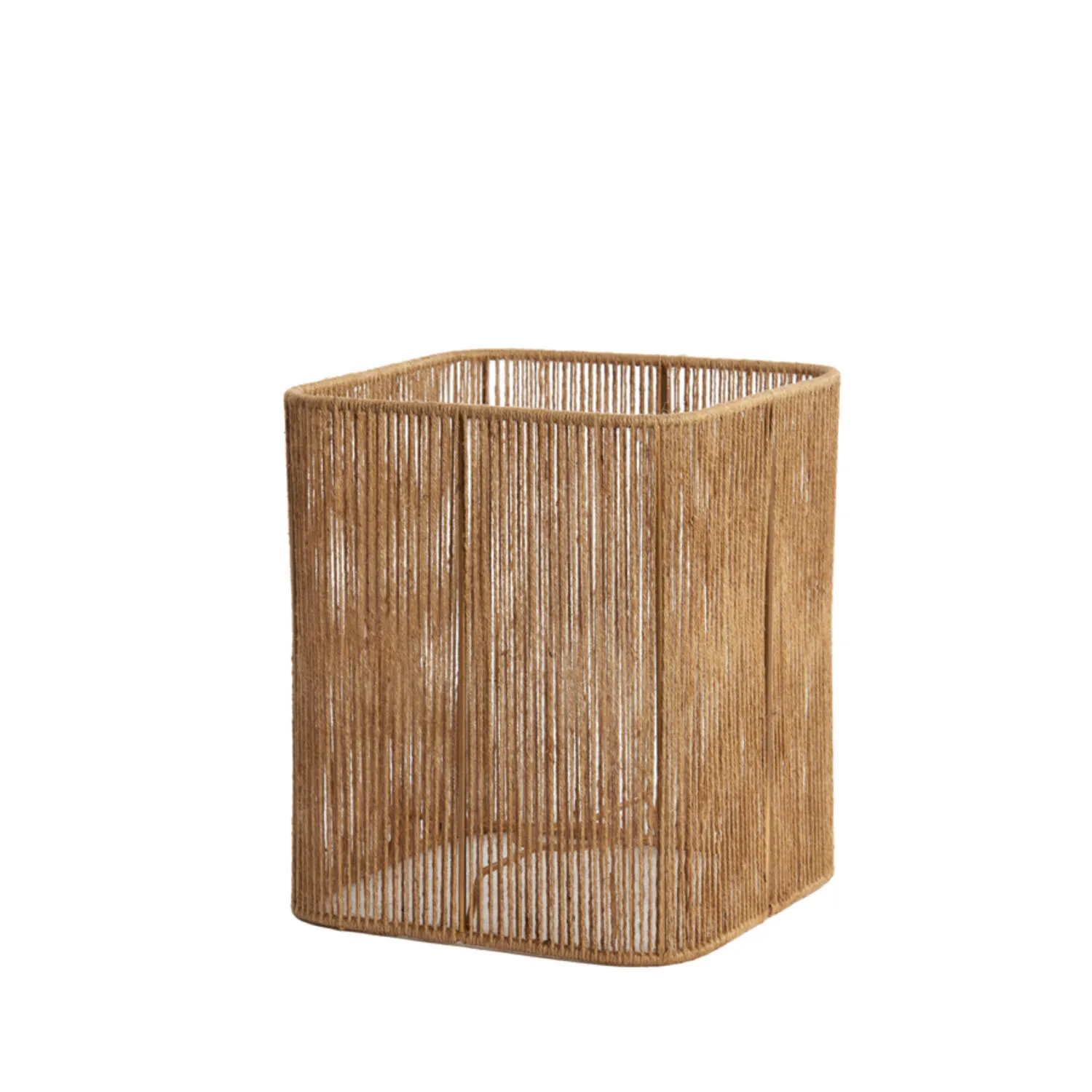 Abat-jour tressé rectangulaire Light & Living Tossa – H. 30 cm