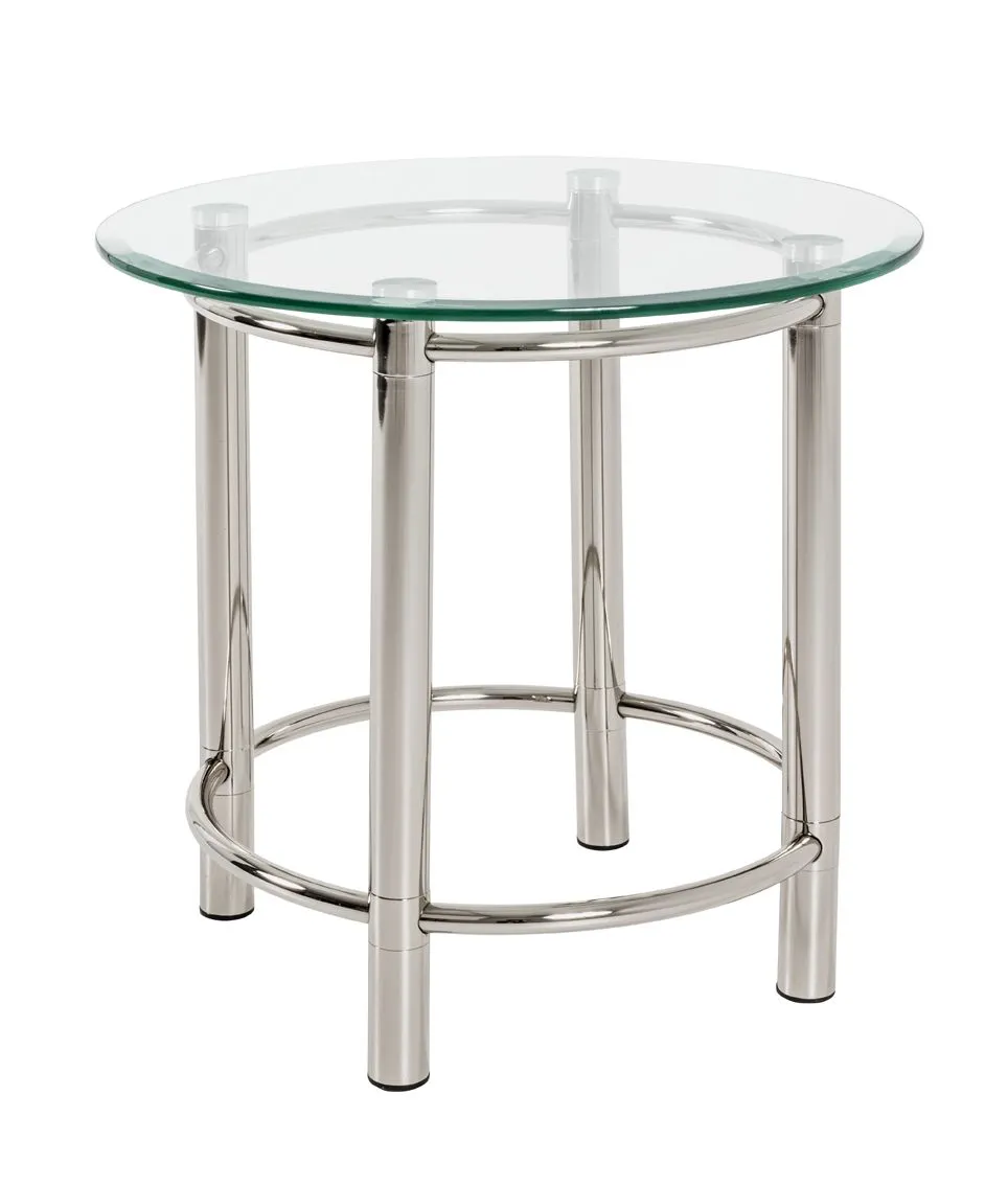Table d'appoint Heiko - verre/chrome
