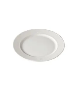 Assiette plate rond blanc porcelaine culinaire Ø 17 cm Plisse Pillivuyt