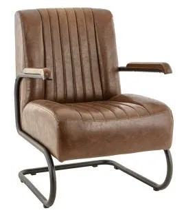Fauteuil marron 91x65x78 cm Brixton