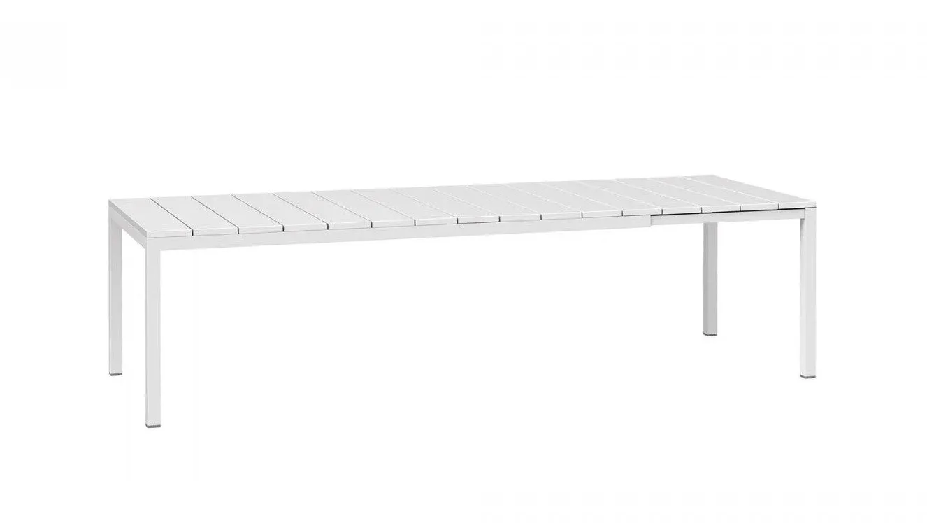 Nardi Table Rio 210 Extensible 210 / 280 x 100 Cm H 76 Cm White Alumin
