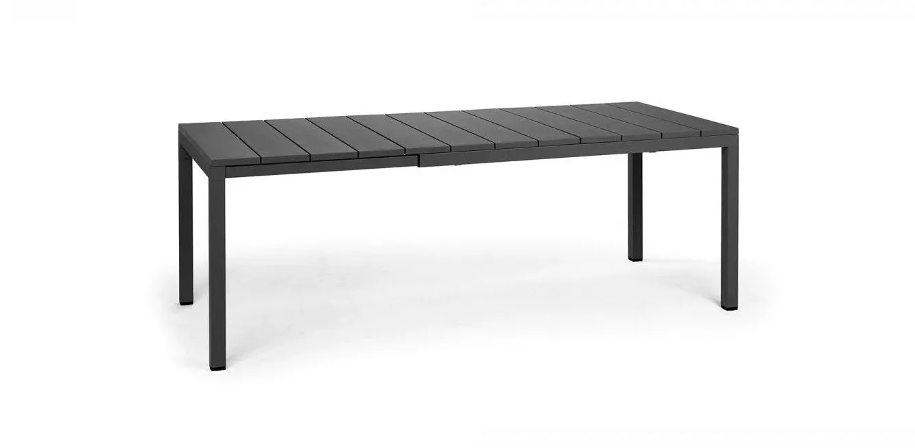 Nardi Table Rio 140 Extensible 140 / 210 x 85 Cm H 76 Cm Anthracite Al