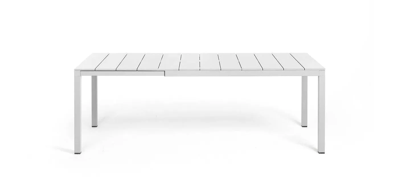 Nardi Table Rio Aluminum 140 Extensible 140 / 210 x 85 Cm H 75 Cm Whit