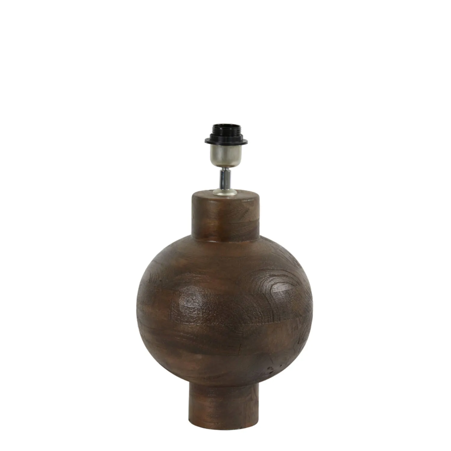 Socle de lampe en bois en forme de boule Light & Living Barumi – H. 42 cm
