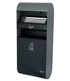 Cendrier mural acier 67x30x14 cm Probbax