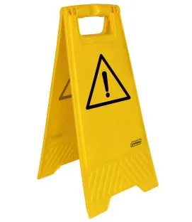 Panneau avertissement danger rectangulaire jaune 28 cm Probbax