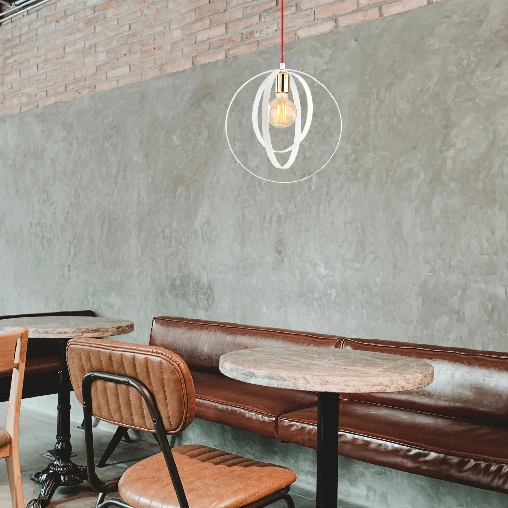 Vaveyla Lustre | CORPS EN FER | Blanc