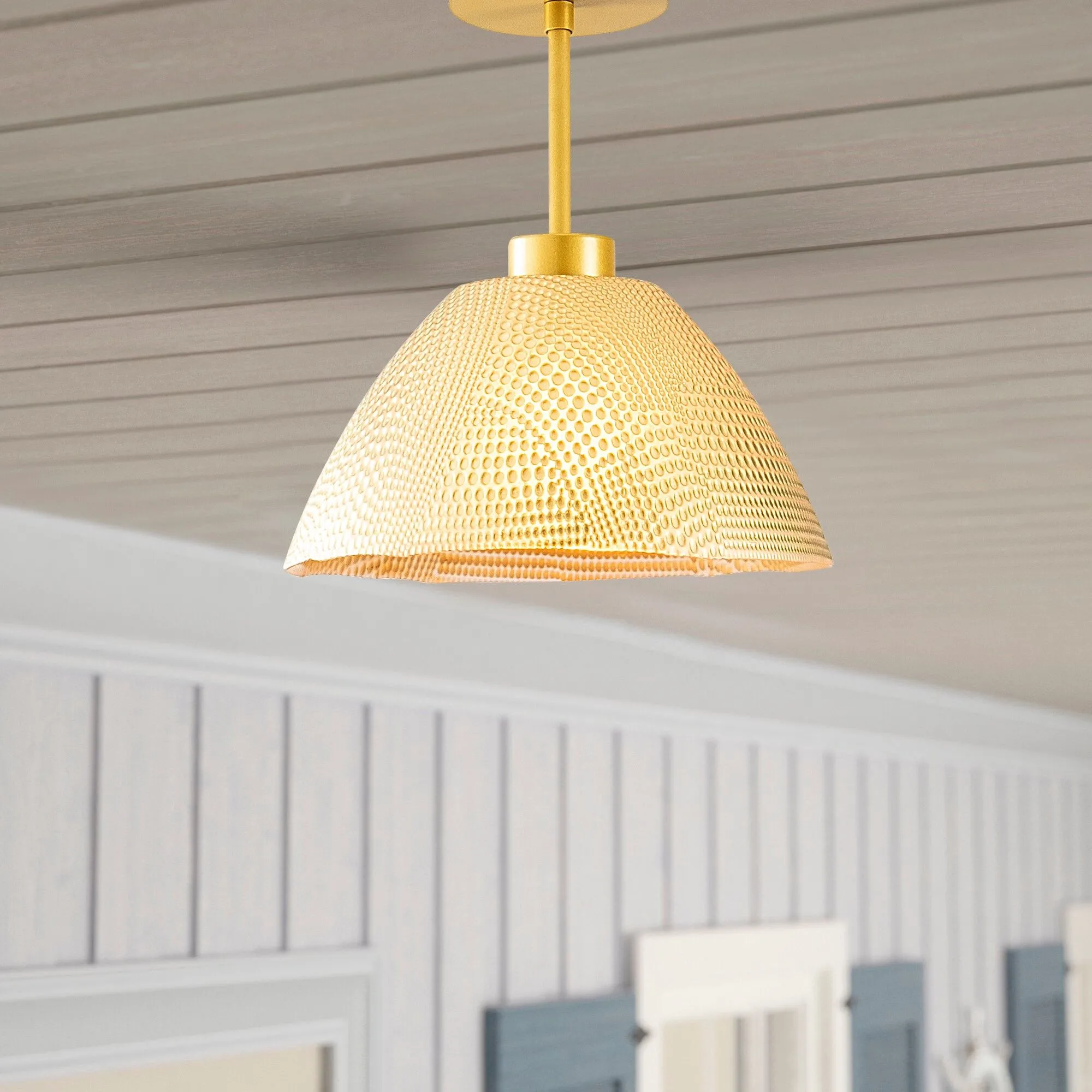 Bornova Lustre | CORPS EN MÉTAL | Doré