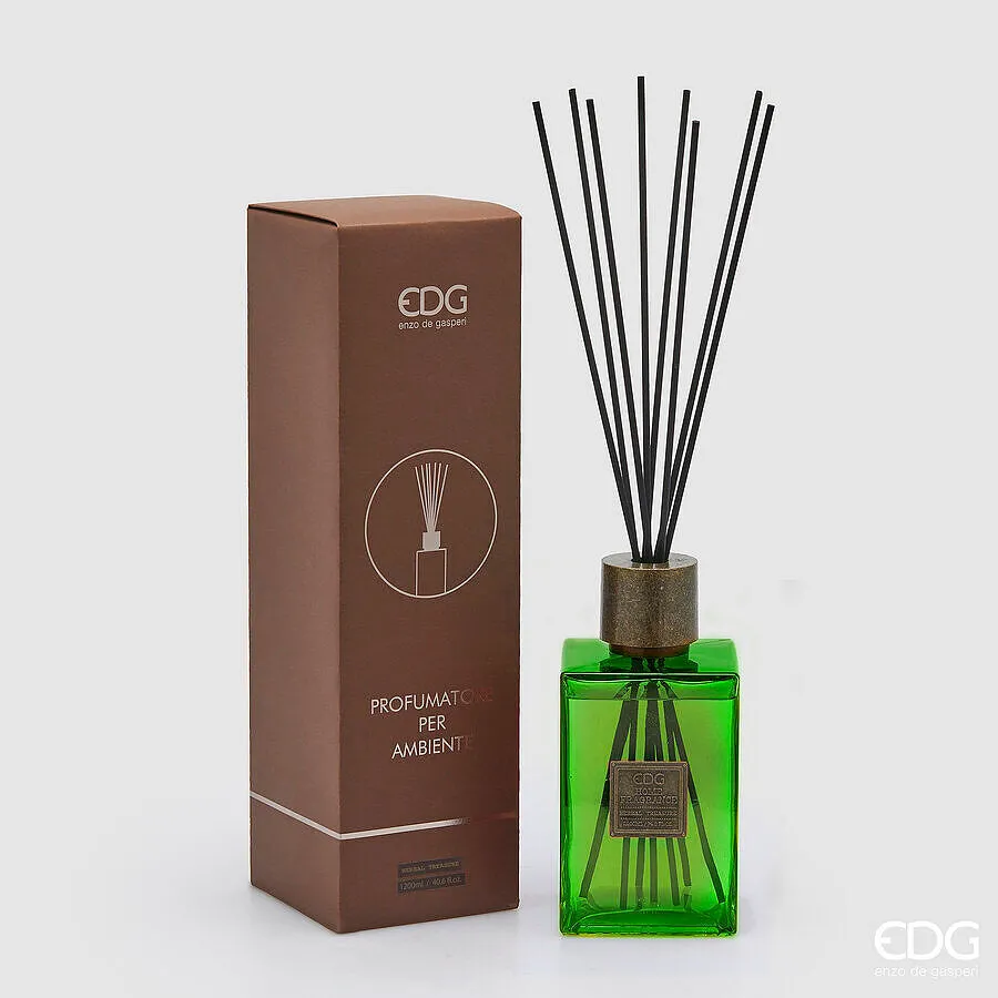 EDG Enzo De Gasperi Square Bottle Diffuser 1.200 Ml H 22 Cm Herbal Tre