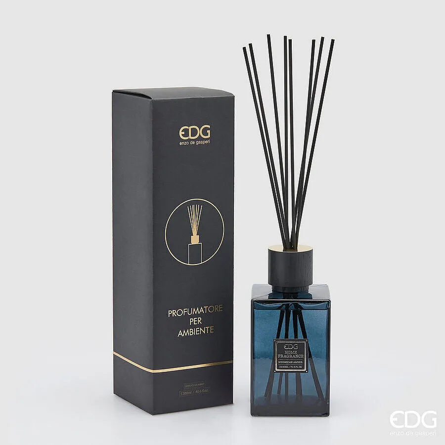 EDG Enzo De Gasperi Square Bottle Diffuser 1.200 Ml H 22 Cm Moroccan A