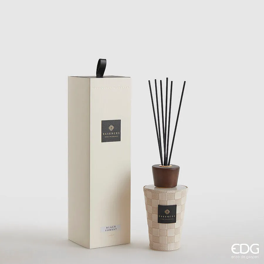 EDG Enzo De Gasperi Leather Bottle Fragrance 300 Ml H 17 Cm Black Fore