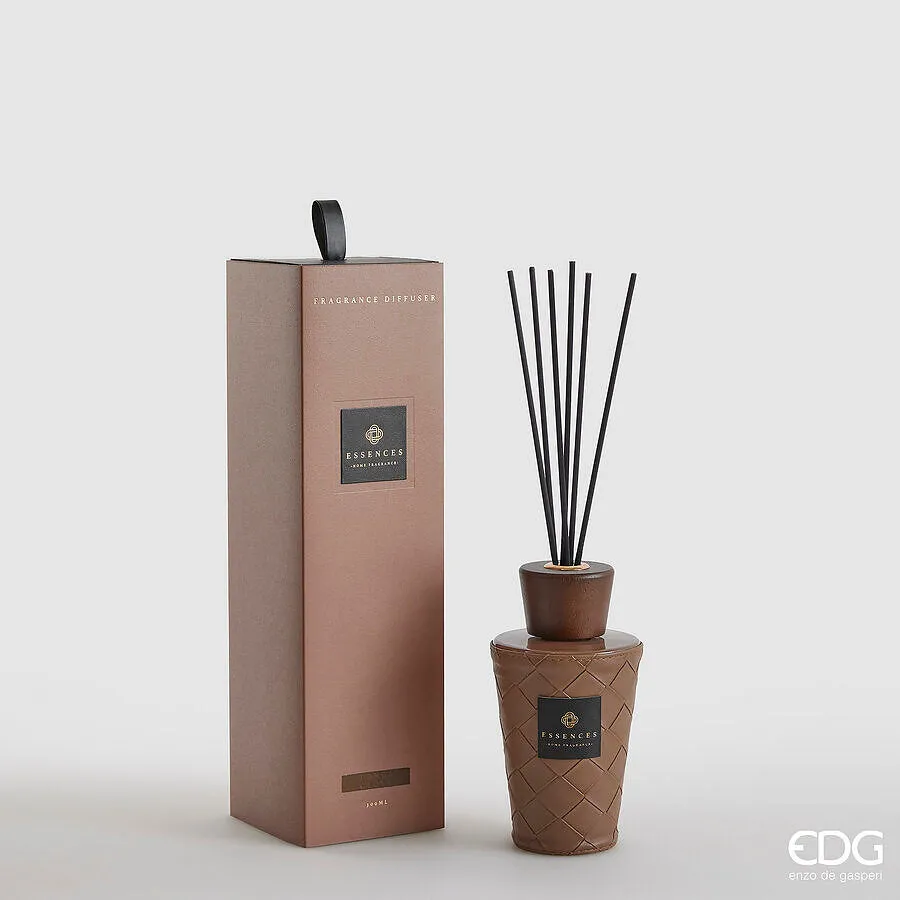 EDG Enzo De Gasperi Leather Bottle Perfume 300 Ml H 17 Cm Tonka Clove