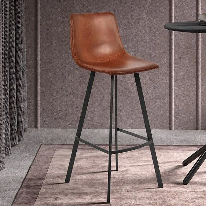 Tabouret de bar Ozan 88cm - cognac