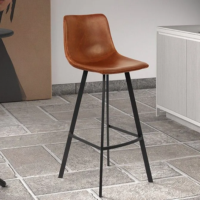 Tabouret de bar Ozan 68cm - cognac