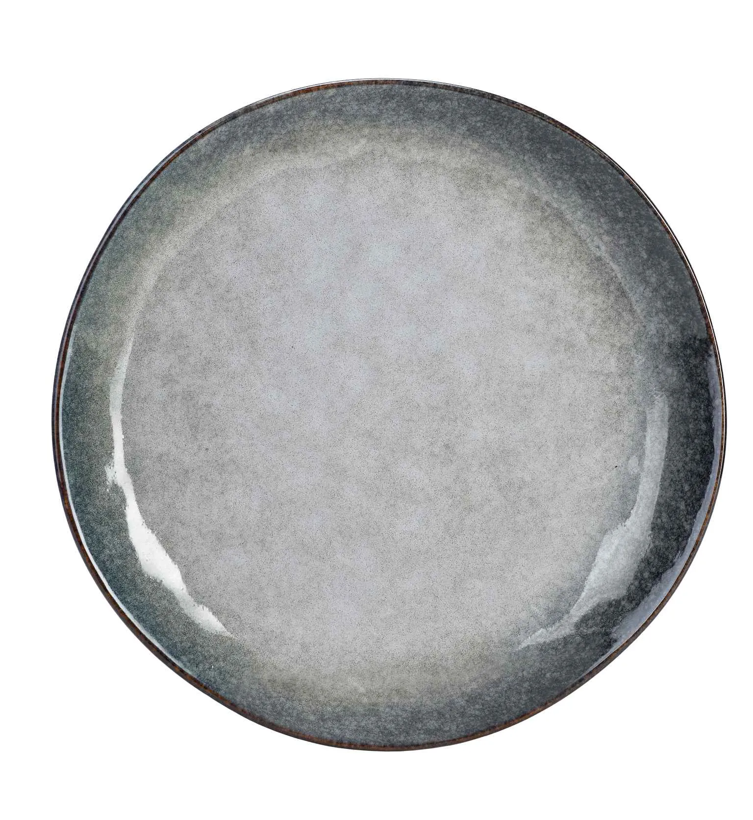 Fade Luna Flat Plate D 27 Cm Grey Stoneware 1 Pc