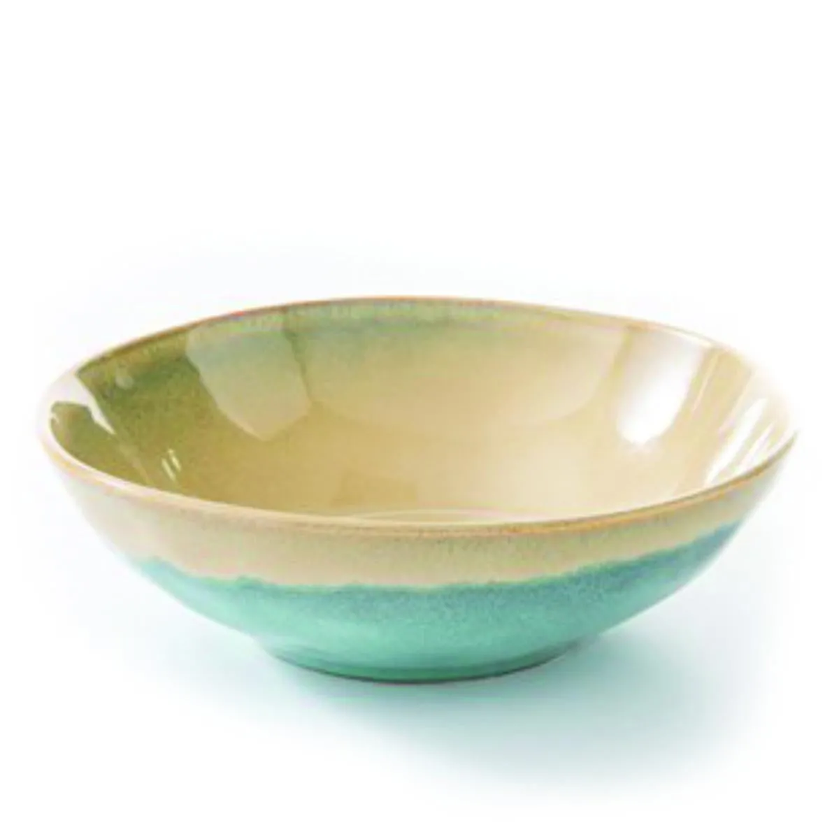 Fade Venus Pasta Plate D 21 Cm Stoneware Yellow Green