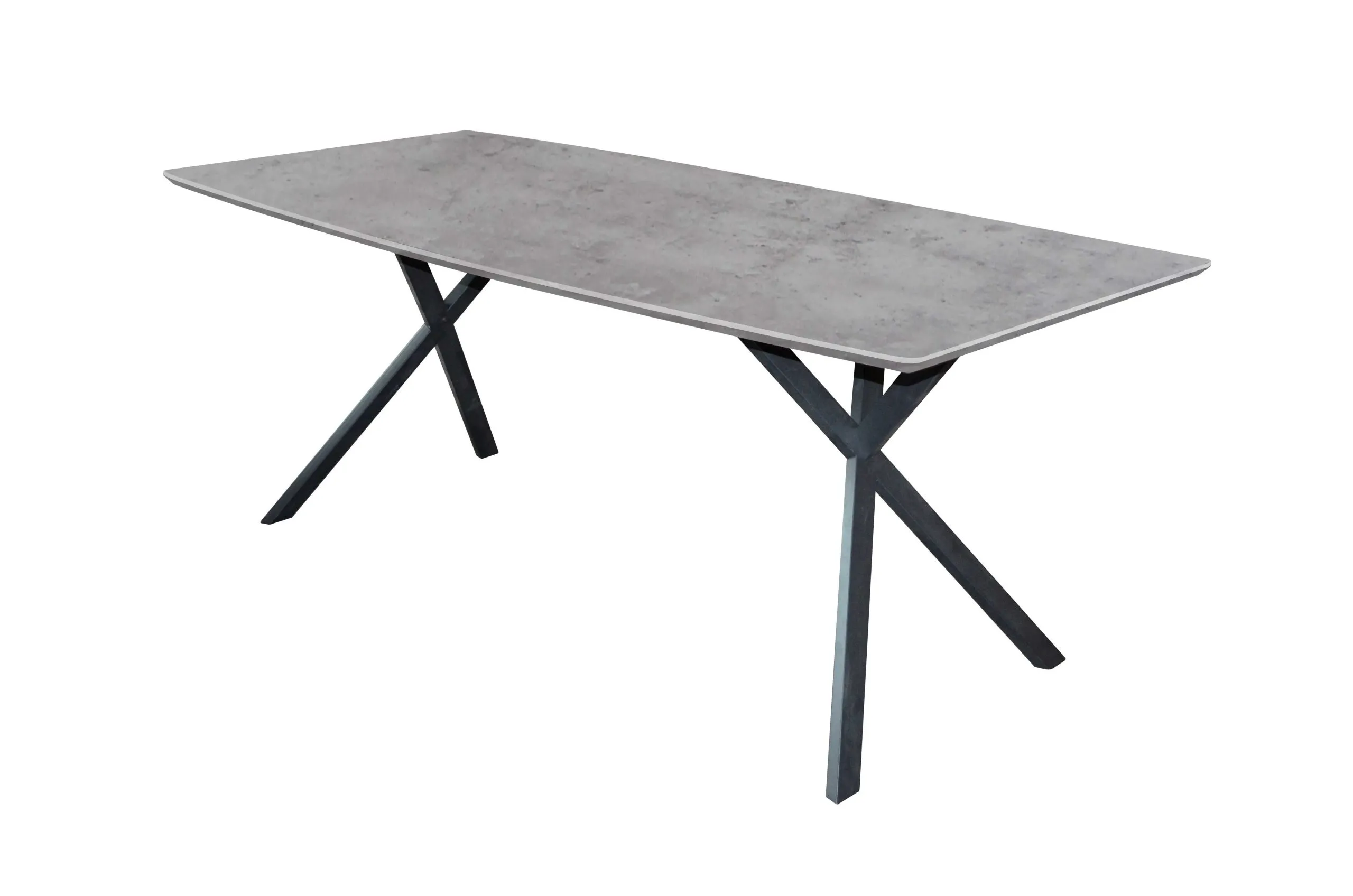 Table à manger Alec 160x90 industriel - béton