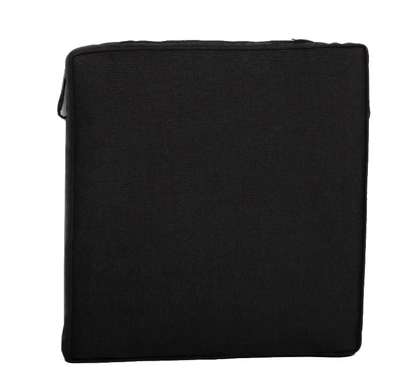 Coussin pour chaise de jardin pliable - noir