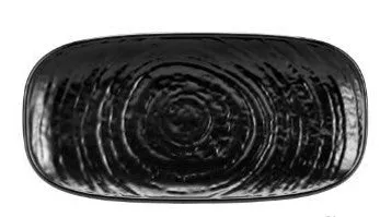 Fade Wall Black Rectangular Tray 36 x 19 Cm