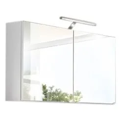 Armoire 2 portes miroir Siena 80cm