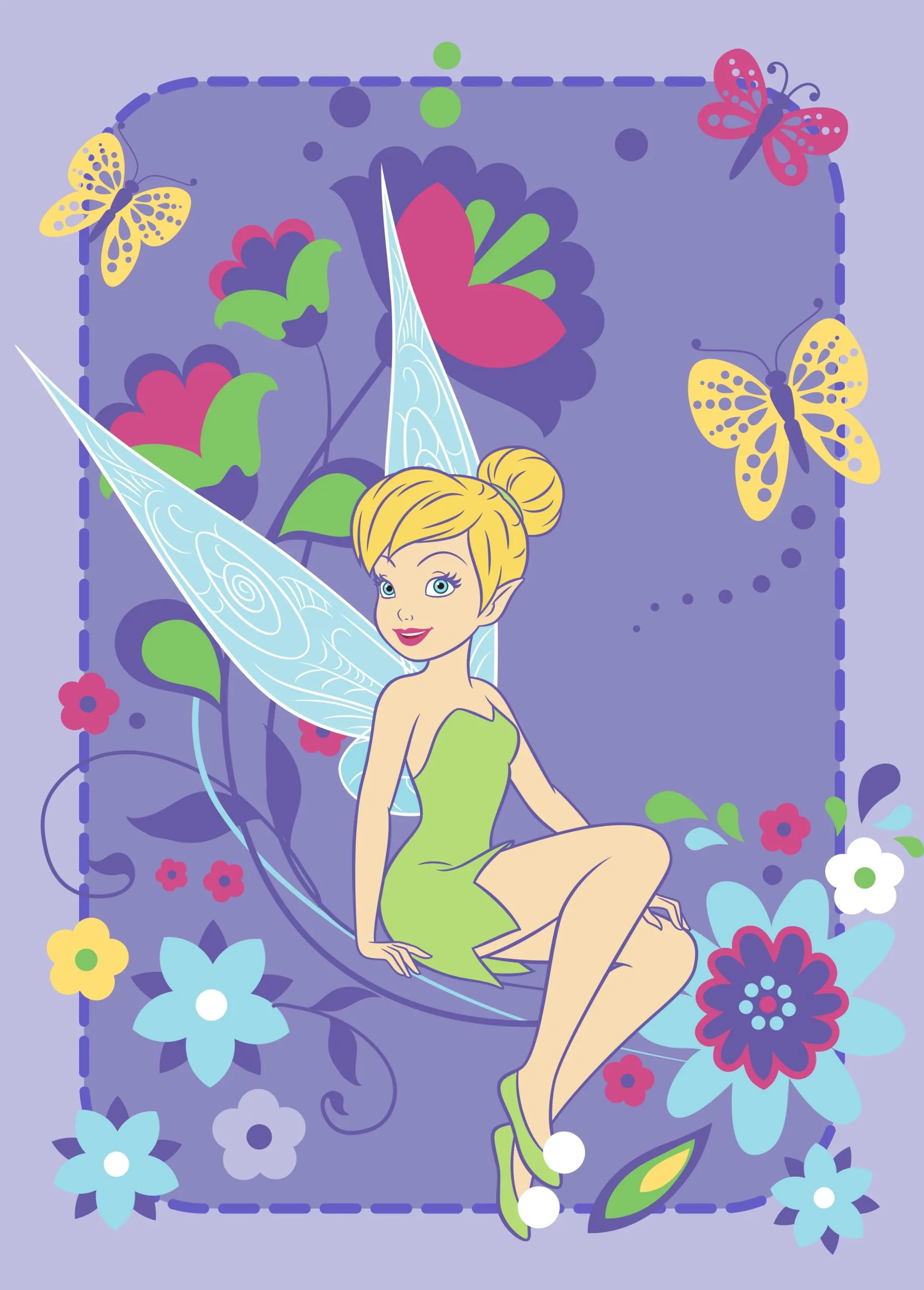 Tapis Fairies - Tink Flowers