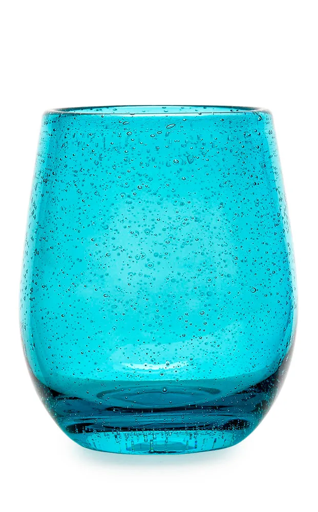 Fade Bubble Glass Turquoise 300 Ml Cf 6 Pcs