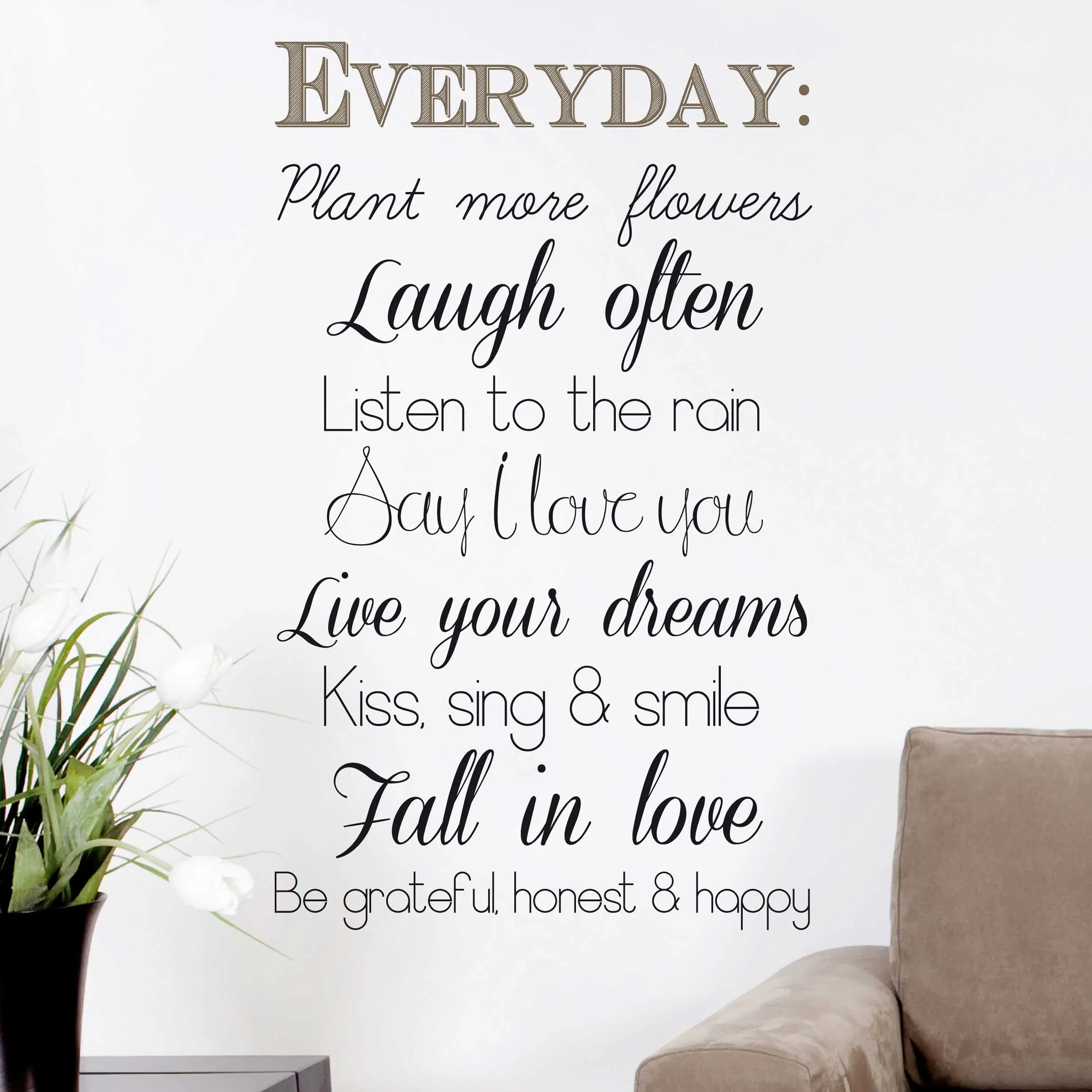 Sticker mural Everyday