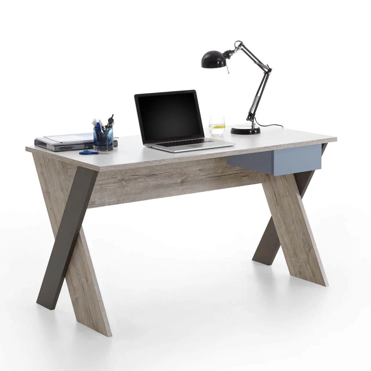 Bureau Nano 135 cm pieds forme X