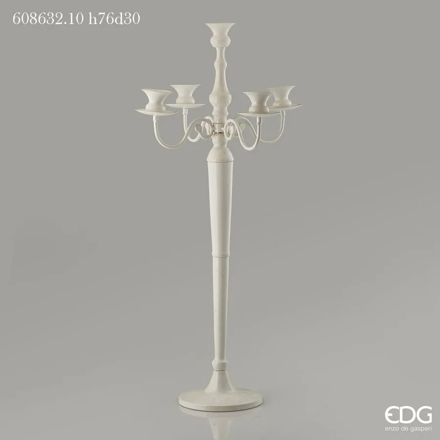 EDG Enzo De Gasperi Metal Candle Holder 5 Arms H 76 Cm D 30 Cm Metal W