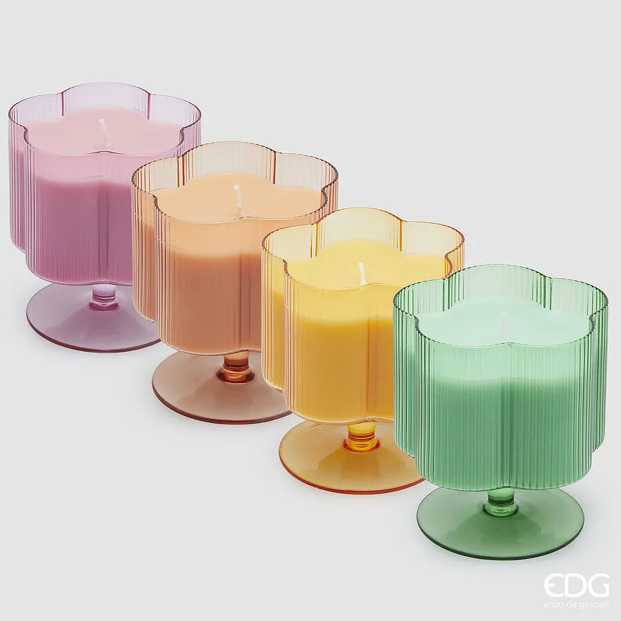 EDG Enzo De Gasperi Primula Chalice Candle with Perfume H 11 Cm D 9 Cm