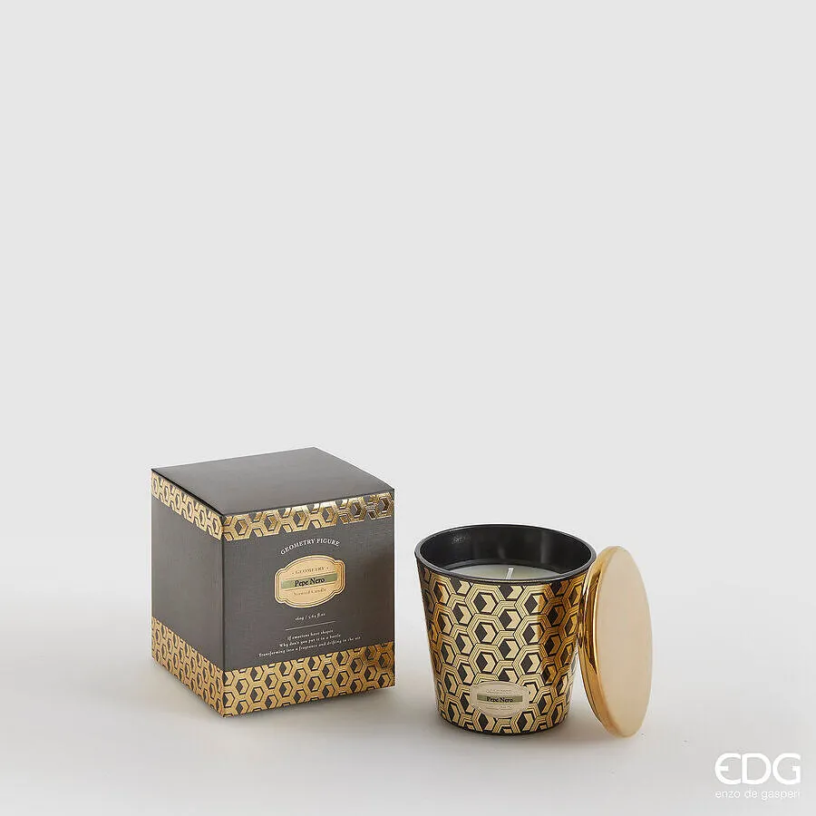 EDG Enzo De Gasperi Enigma Candle with Scent H 8 Cm 160 Gr Black Peppe