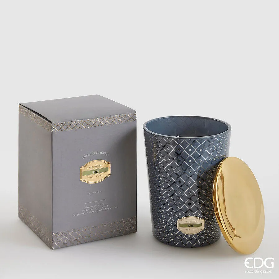 EDG Enzo De Gasperi Enigma Candle with Scent H 16 Cm 810 Gr Oud Gift B
