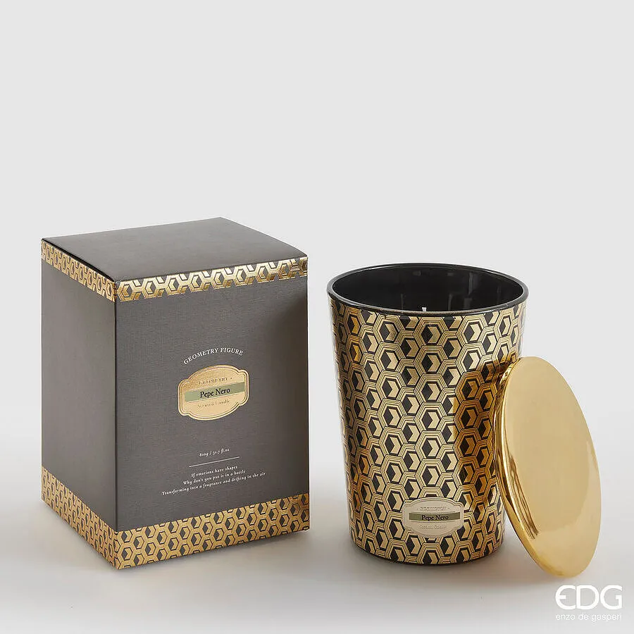 EDG Enzo De Gasperi Enigma Candle with Scent H 16 Cm 810 Gr Black Pepp