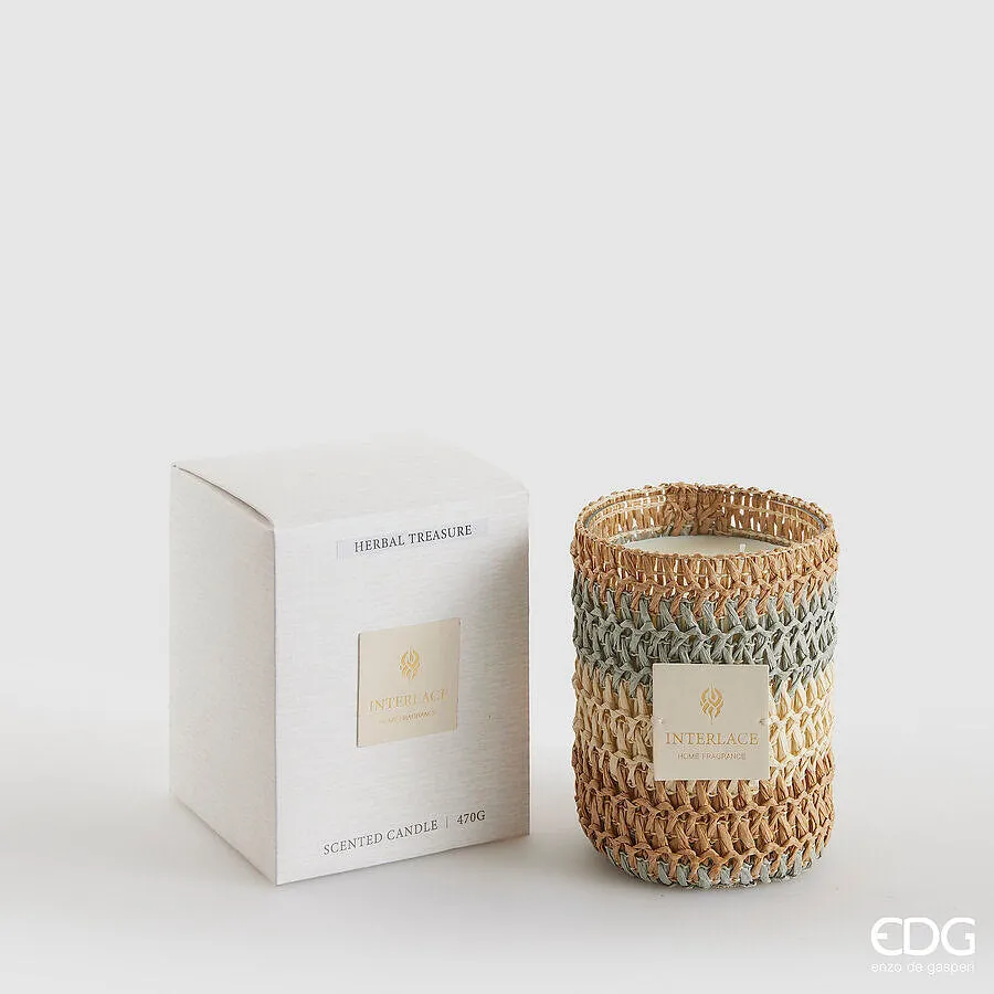 EDG Enzo De Gasperi Embrace Candle with Scent H 13 Cm Herbal Treasure