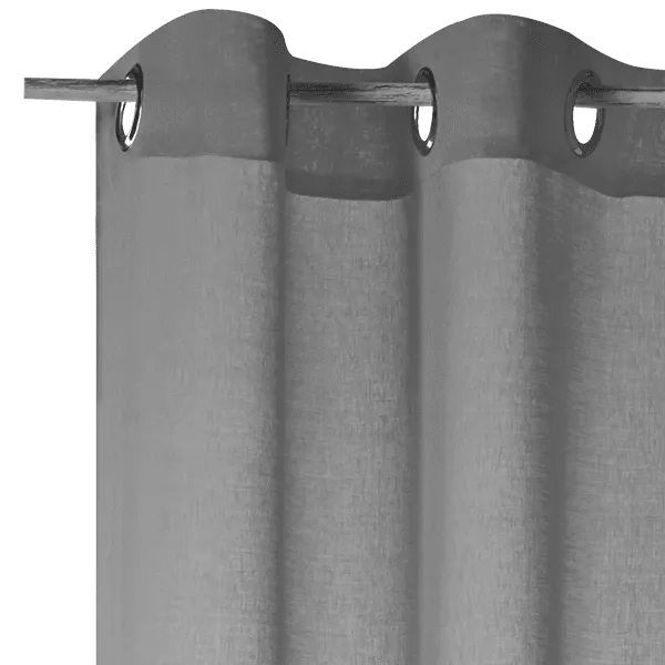 Voilage COLORS coloris gris 140 x 260 cm - 4MURS
