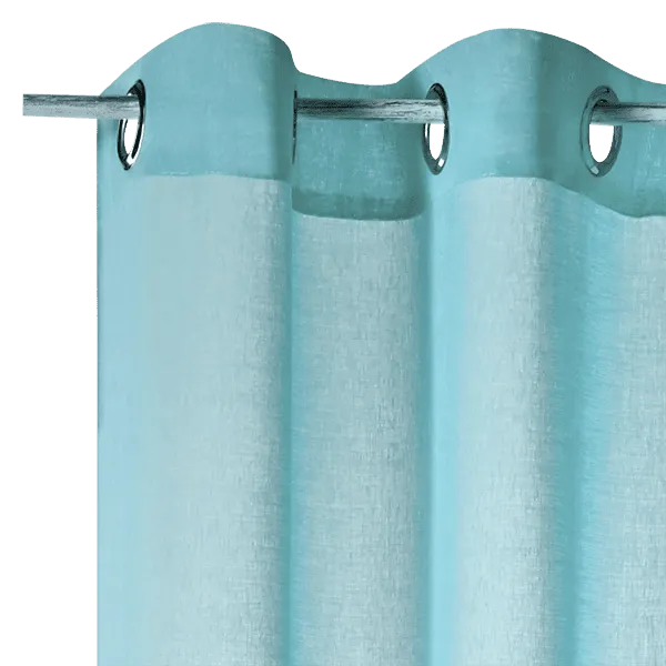 Voilage COLORS coloris bleu glacier 140 x 260 cm - 4MURS