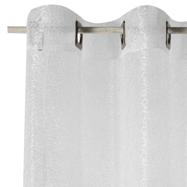 4MURS Voilage NEW ZIG ZAG coloris blanc 140 x 240 cm - 4MURS